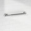 18 in. x 1-1/2 in. Concealed Peened Grab Bar in Polished Stainless Steel view 2