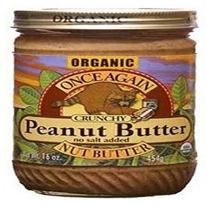 100% Organic Crunchy No Salt Peanut Butter