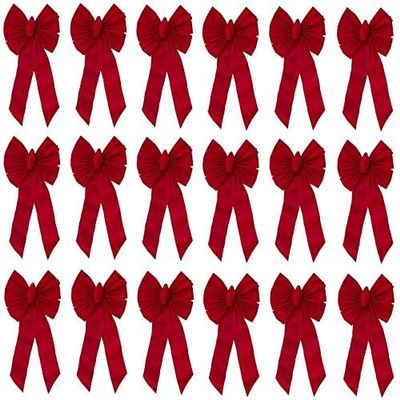 Holiday Trims Red Christmas Bow Bow
