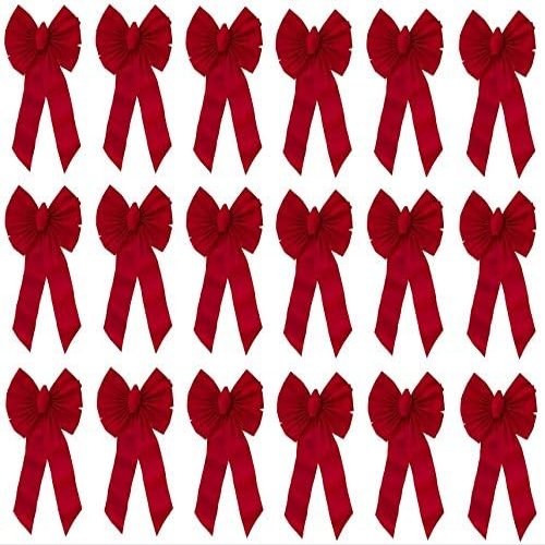 Holiday Trims Red Christmas Bow Bow