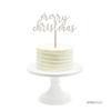Andaz Press Holiday Wood Cake Toppers, Merry Christmas, 1-Pack, Decor Decorations view 2