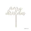 Andaz Press Holiday Wood Cake Toppers, Merry Christmas, 1-Pack, Decor Decorations view 3
