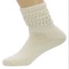 AndeanSun Warm Therapeutic Crew Alpaca Socks Unisex, Ivory - Medium view 2
