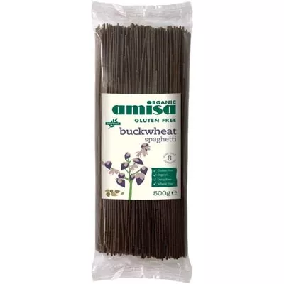 Amisa Organic Buckwheat Spaghetti 500g (Pack of 2)