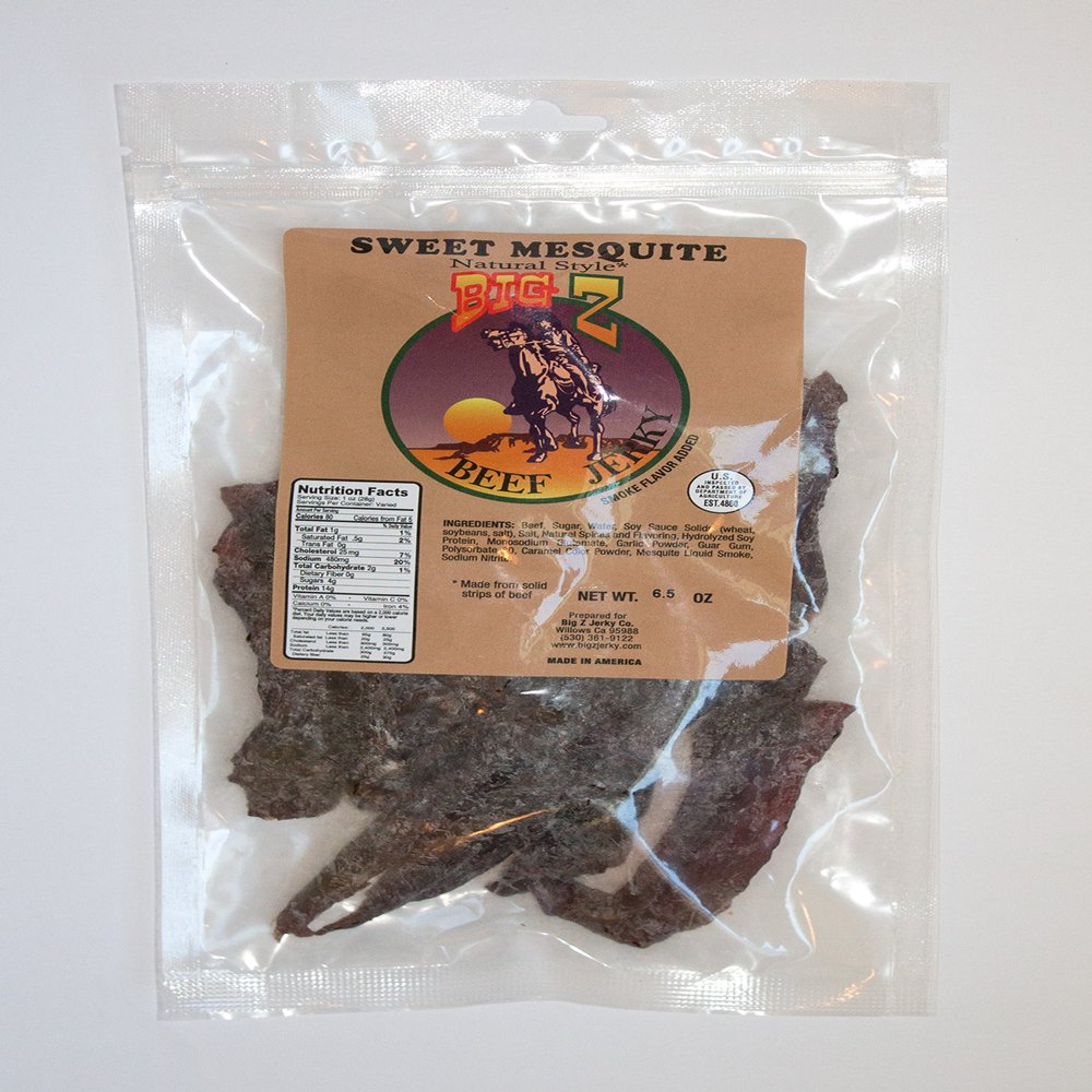 Big Z Jerky Sweet Mesquite Beef Jerky