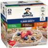 QUAKER VARIETY OATMEAL HOT CEREAL INSTANT, 52 Count (Pack of 1) view 1
