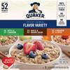 QUAKER VARIETY OATMEAL HOT CEREAL INSTANT, 52 Count (Pack of 1) view 4