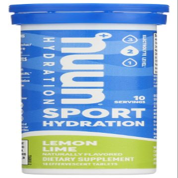 Nuun Active: Lemon+Lime Electrolyte Enhanced Drink Tablets(6-Pack of 10 Tablets)6