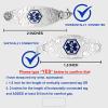 Divoti Ridged Rolo Stainless Steel Interchangeable Medical Alert Replacement Bracelet for Women -5.5" view 3