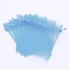 100 pcs 4x6" (10x15cm) Organza Bags Wedding Favor Bags Party Gift Bags Candy Bag Jewelry Pouch Drawstring Bag (Light Blue - FB020) view 1