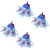 4 x Vileda Supermocio 3 Action Microfibre Mop Head Replacement Refill Blue view 2