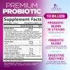 Probiotics 50 Billion CFU per Serving - 10 Strains + Prebiotics - Digestive Health, Gut & Immune Support - Supports Occasional Constipation, Gas & Bloating for Women & Men Shelf Stable - 120 Capsules view 2