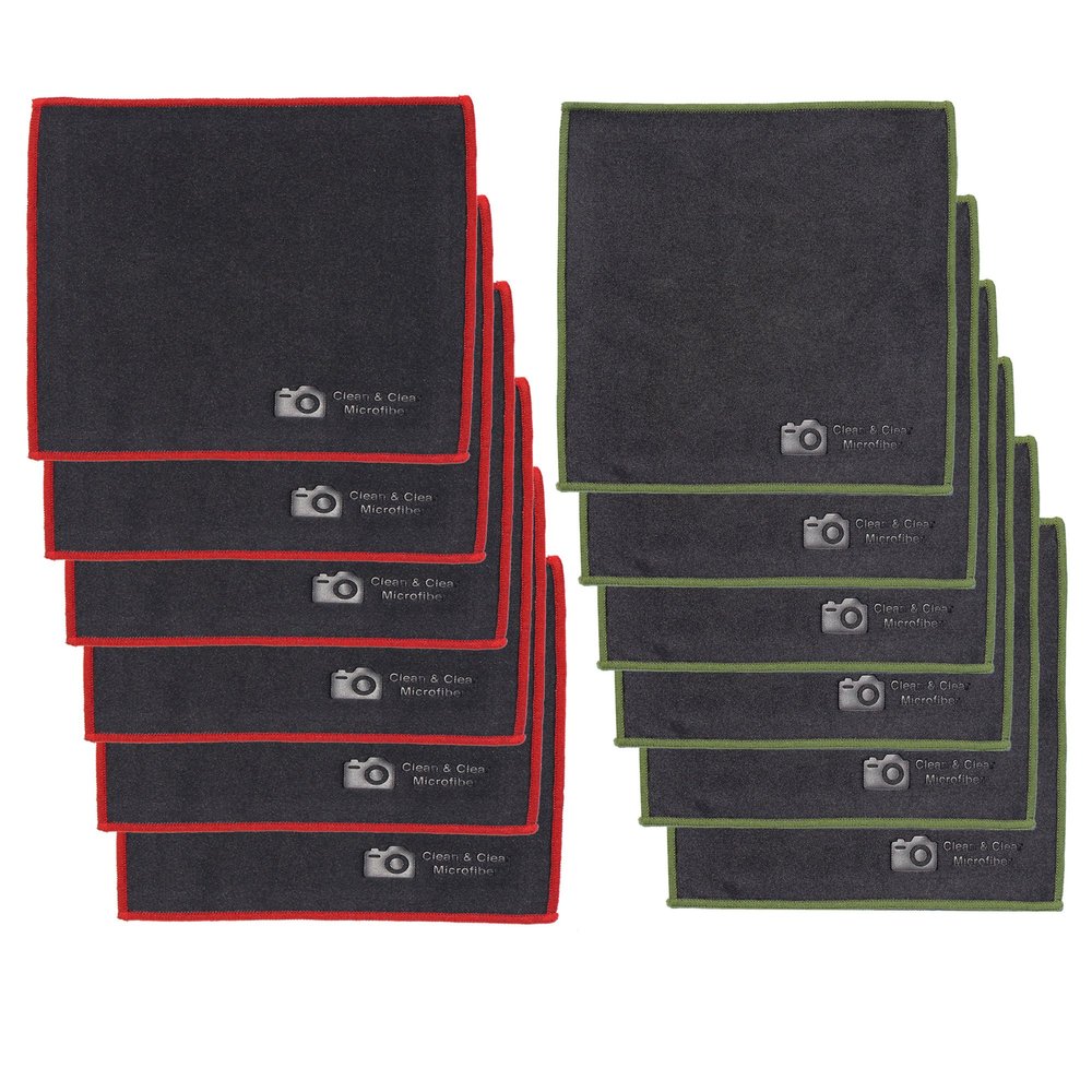[12 Pack] Ultra Premium Quality Lens Cleaning Microfiber Cloth - Microfiber Cleaning Cloth, Camera Lens, Glasses, Screens, and All Lens.