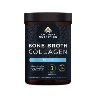 Ancient Nutrition Collagen Powder, Bone Broth Collagen, Vanilla, Hydrolyzed Multi Collagen Peptides, Supports Skin and Nails, Joint Supplement, 30 Servings, 18.3oz