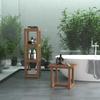 AquaTeak The Original 18" Grate Teak Shower Bench & AquaTeak Premium Teak Oil view 2