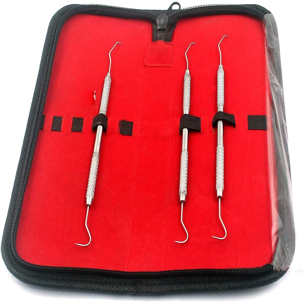 AA PRO Professional Stainless Steel Dental Tool Dentist Teeth Clean Hygiene Explorer Probe Hook Pick Teeth Care A+ Quality