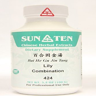 SUN TEN - LILY COMBINATION Bai He Gu Jin Tang Concentrated Granules 100g 424 by Baicao by SUN TEN Baicao