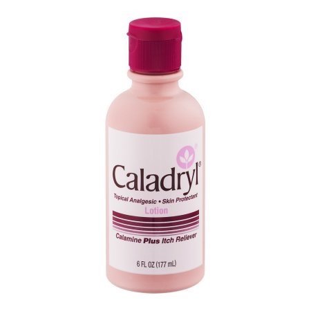 Caladryl Skin Protectant Lotion Calamine Plus Itch Reliever -6 FL OZ (Pack of 5)