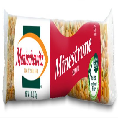 Manischewitz Minestrone Soup Mix, Good Source of Fiber, Vegetarian Friendly, Kosher, MSG Free, Fat Free, 6 Ounce (Pack of 24)