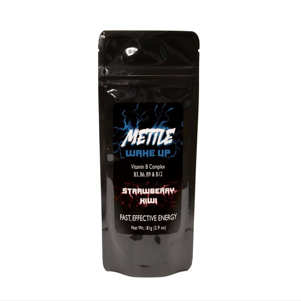 Energy Drink Powder - 75 Servings | Sugar Free | 200mg Caffeine - Mettle Energy Drink Mix (Strawberry Kiwi)