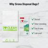 Sirona Sanitary Disposable Bags - 45 Bags for Discreet Disposal of Tampons, Condoms, Sanitary Pads, Panty Liner and Personal Hygiene Waste view 4
