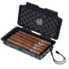 Visol Personalized Black Travel Cigar Case with Free Engraving - Holds 5 Cigars view 2