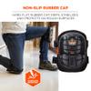 Ergodyne ProFlex 347 Professional Knee Pads, Protective Long Cap, Lighweight Gel Padded Technology, Adjustable Straps, Black view 2