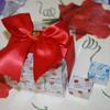 FavorOnline Paris Caramels, Gingerbread Caramels Box with Satin Red Ribbon - 27 Pieces, 10.5 oz view 1