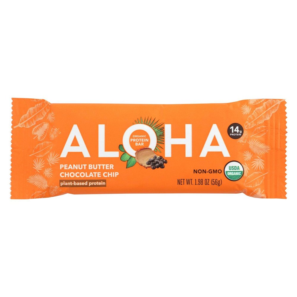 Organic Protein Bar; Peanut Butter Chocolate Chip , Pack of 12