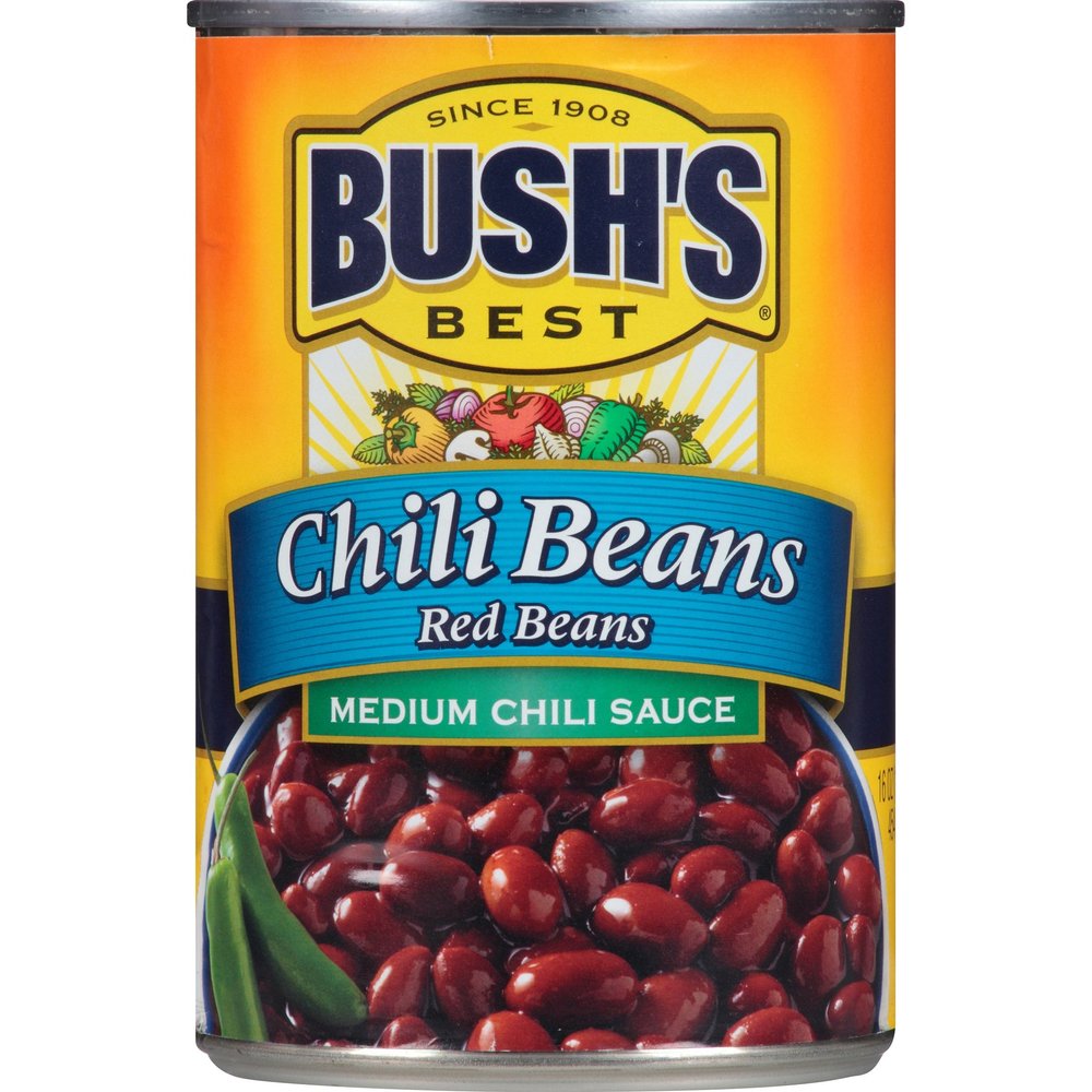 Bush's Best Medium Red Chili Beans, 16 oz (12 cans)