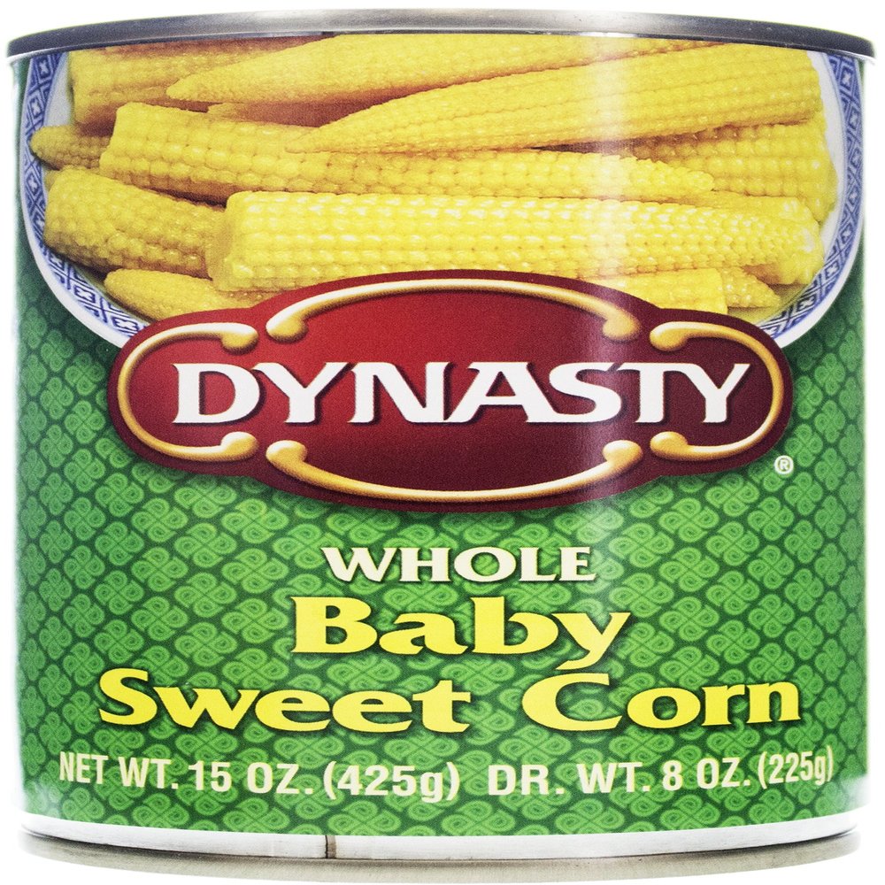 Dynasty Whole Baby Sweet Corn, 15 Oz