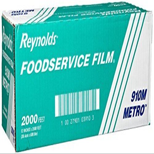 Reynold 910M, Metro Line PVC Food Wrap Film by Reynold, 2000 Feet per Roll
