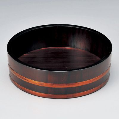 Morikomi Tub Tea Coating Scale 2, 14.2 x 3.5 inches (36 x 9 cm), 33.2 oz (940 g), Kisogi Products, Restaurant, Ryokan, Japanese Tableware, Stylish, Tableware, Commercial Use