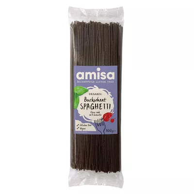 AMISA ORGANICS Organic Buckwheat Spaghetti, 500 GR