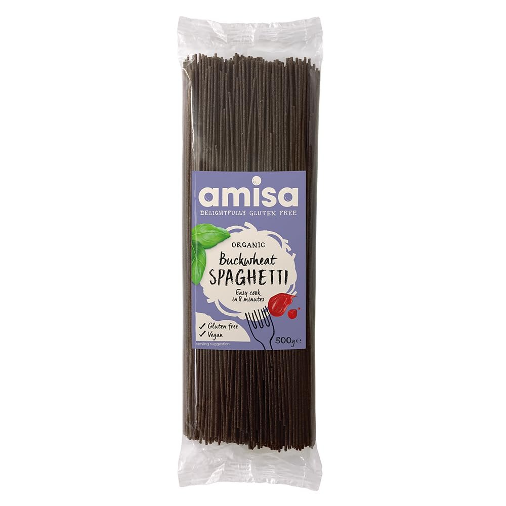 AMISA ORGANICS Organic Buckwheat Spaghetti, 500 GR