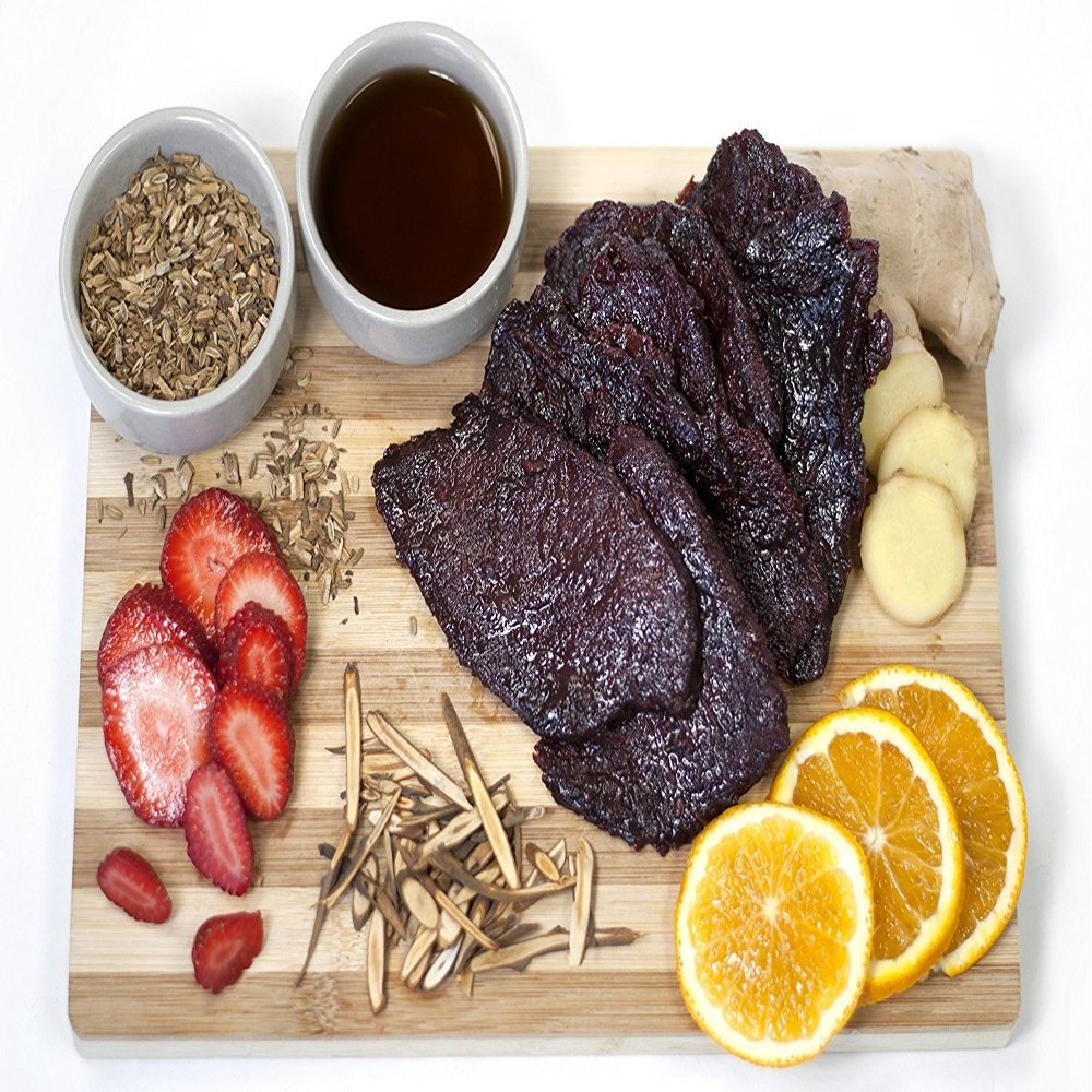 Asian Fusion Spicy Fruit Flavored Beef Jerky: Made to Order Premium Snack (12 Ounce)
