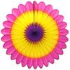 3-Pack 18 Inch Tissue Paper Fanburst Decoration (Easter - Cerise/Yellow/Purple) view 1