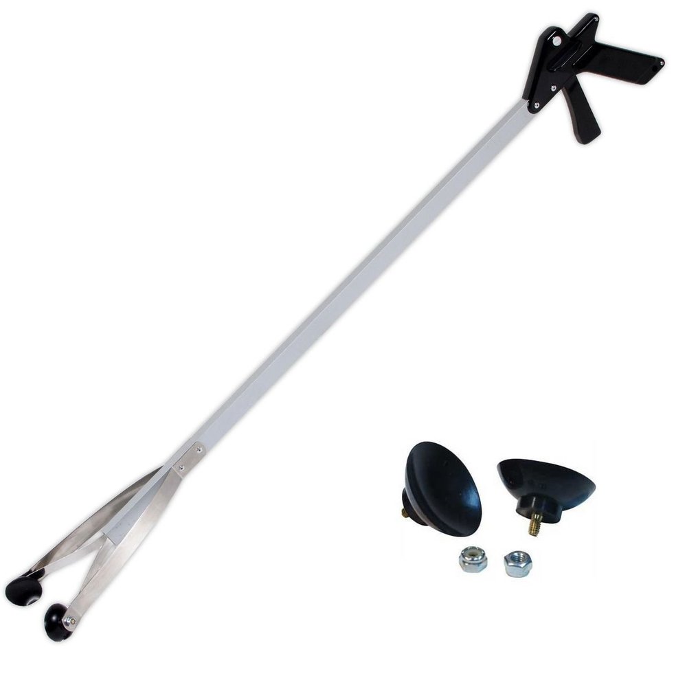 40" EZ Reacher with Pair of Replacement Rubber Gripper Cups (Bundle, 2 Items)