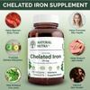 Natural Nutra Chelated Iron Supplement for Men and Women, Nails Health, Helps Enhance Iron Level, Promotes Optimal Absorption, Skin Health, Improves Hair Growth, Gluten Free, 90 Tablets view 3