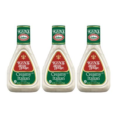 Ken's Steak House Creamy Italian Dressing (16 Fl Oz (Pack of 3))