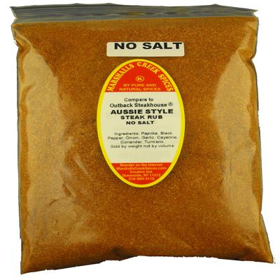 Marshalls Creek Spices (3 pack) AUSSIE STYLE STEAK RUB NO SALT REFILL Compare to OUTBACK STEAKHOUSE