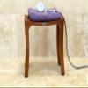 AquaTeak Patented 18" Asia Curve Teak Shower Bench Two-Step Care Kit view 2