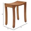 AquaTeak Patented 18" Asia Curve Teak Shower Bench Two-Step Care Kit view 3