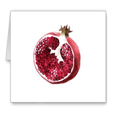 DJ Rogers Fine Art Pomegranate - Set of 10 Note Cards With Envelopes