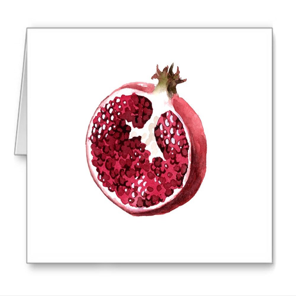 DJ Rogers Fine Art Pomegranate - Set of 10 Note Cards With Envelopes
