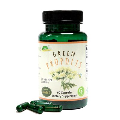 Greenbow Green Propolis Genuine Brazilian Green Propolis, Contains Artepillin C One of The Most Nutrition Packed (Vegan Capsule)
