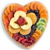 A Gift Inside Dried Fruit on Heart Bamboo Serving Tray view 1