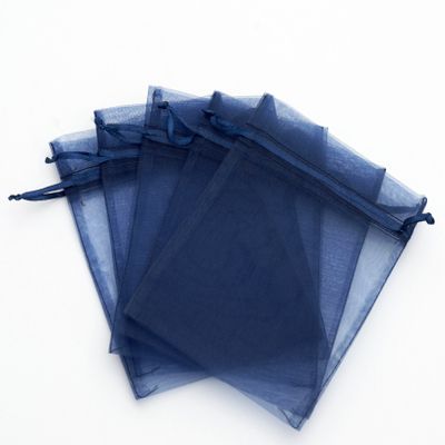100 pcs 4x6" (10x15cm) Organza Bags Wedding Favor Bags Party Gift Bags Candy Bag Jewelry Pouch Drawstring Bag FB999 (Navy Blue - FB011)