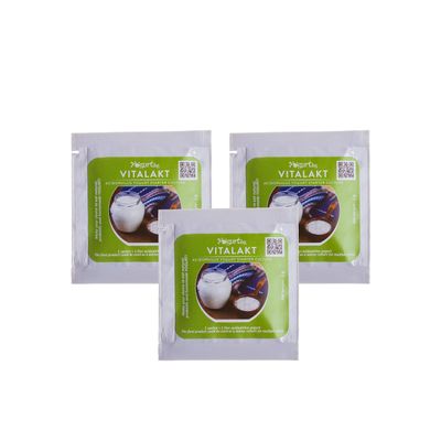 Acidophilus Probiotic Yogurt Starter Culture -Pack of 3 Sachets for Home Made Vitalakt Dairy Product