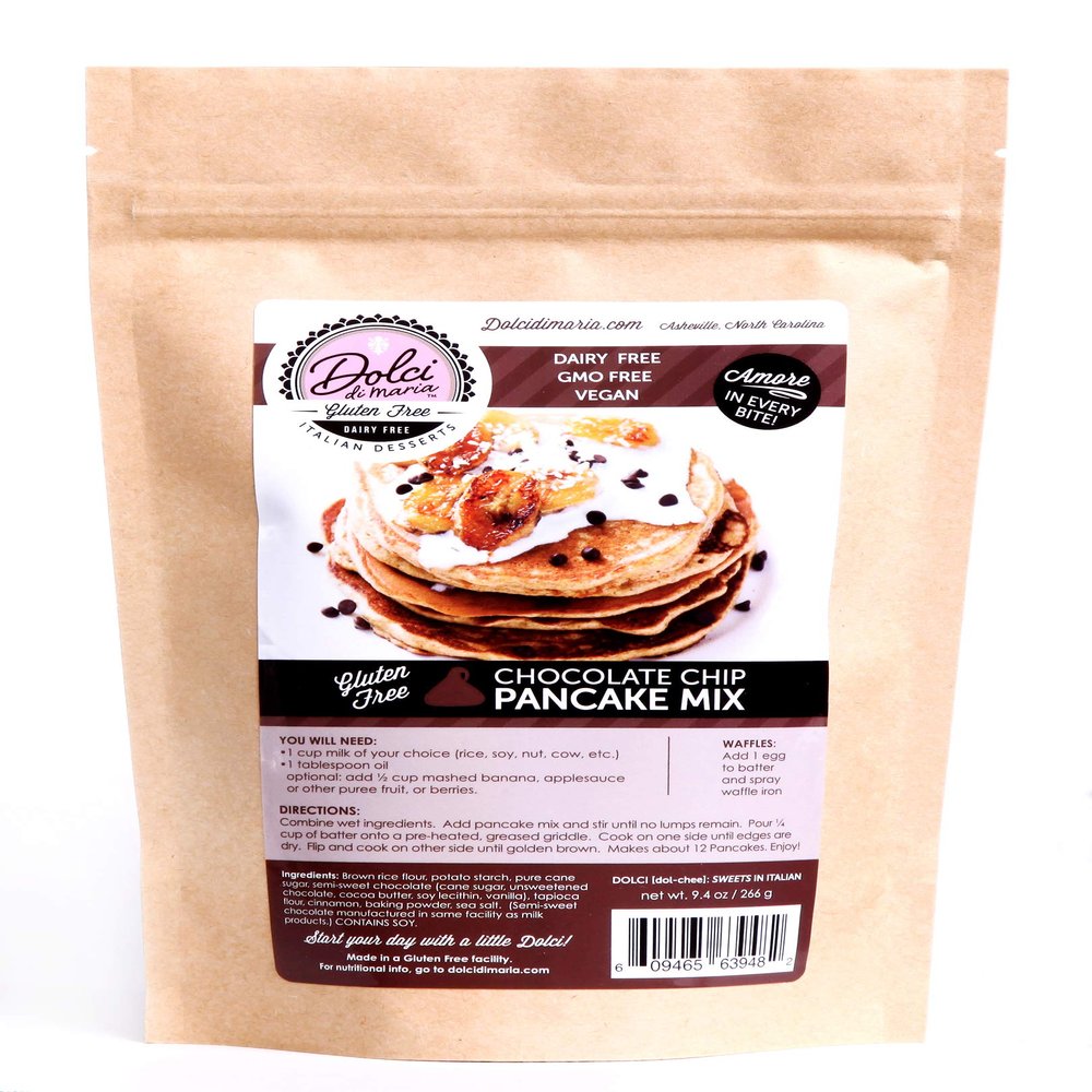 Dolci di Maria Gluten Free Chocolate Chip Pancake Mix